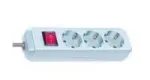 Brennenstuhl Eco-Line su jungikliu trigubas lizdas Baltas 1,5 m ilgintuvas 1152320015, Baltas, H05VV-F 3G1,5 maitinimo laidas 1,5 m