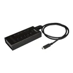 StarTech.com HB30C5A2CST 7 prievadų USB 3.0 &scaron;akotuvas, USB-C į 5x USB-A ir 2x USB-C, greito įkrovimo prievadas, pramoninis, metalinis