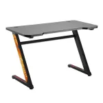 NanoRS RS120 Gaming stalas, modernus dizainas, lengvas ir stabilus (maks. 50 kg), juodas su oranžiniais akcentais