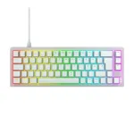 CHERRY XTRFY K5V2 RGB kompakti&scaron;ka 65 % laidinė mechaninė žaidimų klaviatūra, CHERRY MX2A Red, voki&scaron;ka QWERTZ, balta