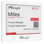 Milesight DS3604-868M LoRaWAN IoT E-ink rodymo skydelis, 4,2 colio (10,7 cm), juodos/baltos/raudonos spalvų