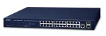 Valdomas L2 gigabito eterneto komutatorius PLANET GS-4210-24T2S