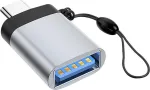 Microconnect USB3.0ACFB-KEY lyties keitiklis USB C į USB A, juoda, sidabrinė