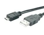 USB kabelis MediaRange MRCS138 1,2m USB A &ndash; Micro-USB B juodas
