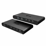 KVM dokavimo stotelė i-tec 2 hostams HDMI, USB-C sąsaja, PD 2&times;100W, 4K@60Hz, 2&times;USB-A