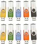 Intenso Basic Line USB atmintinė 4 GB, USB Type-A 2.0, 10 vienetų rinkinys, įvairiaspalvė