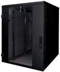 Triton RMA-18-A68-BAX-A1 19 inch tinklinis stovas 18HE, 600x800 mm, su stiklinėmis durimis, juodas