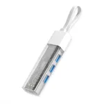 ROLINE ne&scaron;iojamas USB 3.2 Gen 1 &scaron;akotuvas, 4 prievadai, Type-A + C jungiamuoju kabeliu