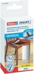 tesa ON & OFF Universal Hook-and-Loop Tape, 20 mm x 1 m, balta
