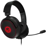 LORGAR Kaya 460, USB žaidimų ausinės su mikrofonu, CM108B, RGB ap&scaron;vietimas, Plug&Play, USB-A jungiamasis kabelis 2 m, audinio ausinės pagalvėlės, dydis: 192&times;184,7&times;88 mm, 0,329 kg, juodos