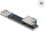 Lyties keitiklis DELOCK 67421 USB-A į USB-A, juodas