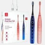 Sonic dantų &scaron;epetėlis Oclean Flow Find Duo Set suaugusiems Mėlyna Rožinė OCLEAN
