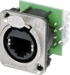 Neutrik NE8FDV-YK eterneto jungtis, lizdinė, vertikali, Cat5e, geltona