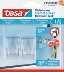 Universalus kabliukas Tesa 77735-00000 Skaidrus Vidaus patalpoms 2 vnt.