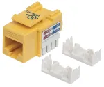 Intellinet 210584 Keystone lizdas, Cat6, UTP, Punch-down, geltonas