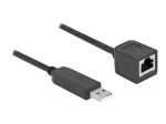 Serijinio ry&scaron;io kabelis DeLOCK 64163 USB 2.0 Type-A į RS-232 RJ45 50 cm juodas