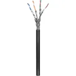 Wentronic goobay - Bėginis kabelis - 100,0 m - SFTP, PiMF - CAT 6 - Suvyta gysla - Juoda (57195)