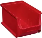 Dėžė sandėliavimui allit Lagersichtbox 456209, 150&times;125&times;235 mm, raudona, permatomu priekiu