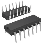 Operacinis stiprintuvas IC Texas Instruments LT1014CN &ndash; keturių kanalų precizinis operacinis stiprintuvas PDIP-14 korpuse