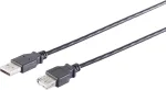 USB A į USB A laidas ShiverPeaks 13-24025, USB 2.0, 1 m, juodas