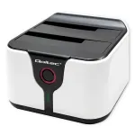 Qoltec 50309 HDD SSD 2.5 3.5 dokavimo stotelė | SATA III | USB 3.0 | Super greitis 5Gb/s | su klonavimo funkcija