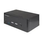 StarTech.com 2 prievadų dviejų monitorių HDMI KVM jungiklis - 4K 60Hz Ultra HD HDR - stalinis 4K HDMI 2.0 KVM jungiklis su 2 prievadų USB 3.0 &scaron;akotuvu (5Gbps) ir 4x USB 2.0 HID, garsu - perjungimas klavi&scaron;ais - TAA