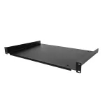 StarTech.com 1U serverinė lentyna &ndash; universali konsolinė lentyna 19 inch tinklo įrangos stovui ar spin tai &ndash; tvirta konstrukcija &ndash; svorio talpa 55 svarai / 25 kg &ndash; 12 colių gylio padėklas