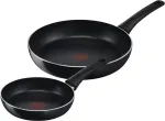 Keptuvių rinkinys Tefal Generous Cook C27890 &mdash; aliumininis, 20 cm ir 28 cm, juodas, 2 vnt.