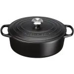 Le Creuset Signature ovalus tro&scaron;kintuvas 29 cm juodas
