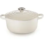 Le Creuset Signature apvalus kepimo indas 22 cm Meringue kremas (21177227164430)