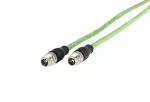 Pramoninis eterneto kabelis METZ CONNECT 142M2X11020, M12 X-coded, Cat.6A, 2 m