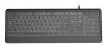 Gembird KB-UML-04-CYRL klaviatūra multimedijos USB, juoda, kirilicos i&scaron;dėstymu