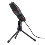 Trust GXT 212 Black, Red stalinis USB mikrofonas ant trikojo