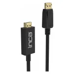 INCA DisplayPort į HDMI laidas 1,8 m 10,2 Gbit/s Juodas