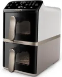 Philips 4000 Series NA462/80 Dual Basket Air Fryer 10L 2750W Rapid Air Black/Gold/Grey