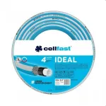 Sodo žarna - Cellfast IDEAL (10-262) - 20 m, 1/2 colio, 3 sluoksnių PVC, permatoma žalia su geltona juostele