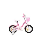 Dviračio MTB mergaitėms 12 colių Bimbo Bike Pink/White