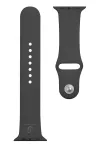 Tactical Apple Watch 42/44/45mm silikoninis dirželis, juodas