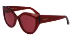 FERRAGAMO SF2004S-618 Moteri&scaron;ki drugelio formos akiniai nuo saulės, Havana acetatas, rudi gradientiniai lę&scaron;iai, 53/18/140 mm