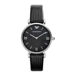 Armani AR1678 Moteri&scaron;kas laikrodis su rožinio aukso spalvos nerūdijančio plieno apyranke, 32 mm