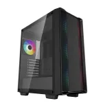 Korpusas DeepCool CC560 ARGB V2 Midi Tower Black &mdash; ATX/Micro‑ATX/Mini‑ITX, grūdintas stiklas, aRGB, palaiko iki 370 mm GPU