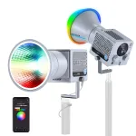Neewer HS60C 60W RGB COB LED vaizdo &scaron;viesos &scaron;altinis, 8700 Lux, CRI 97+, valdymas programėle ir 2,4G