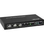InLine 2x1 HDMI KVM jungiklis, 2x1, HDMI 4K2K, USB 2.0 &scaron;akotuvas, su garsu