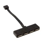 Akasa AK-CBLD02-10BK pasyvus RGB LED skirstytuvas, 4 kontaktų, 10 cm, juodas