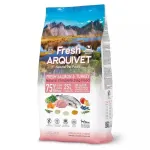 ARQUIVET Fresh Salmon with turkey &scaron;lapias &scaron;unų ėdalas - 2,5 kg