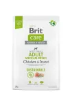 Brit Care Dog Sustainable Adult Medium Breed sausas maistas &scaron;unims: vi&scaron;ta ir vabzdžiai, 3 kg
