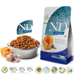 Farmina N&D Ocean Herring, Pumpkin & Orange Adult sausas ėdalas katėms, 1,5 kg
