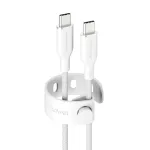 PanzerGlass empower&trade; by &reg; Racing 240W USB-C į USB-C laidas | USB 2.0 | 2 m | sidabri&scaron;kai baltas