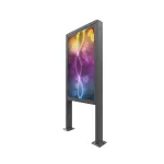 EDBAK EB-POK100 lauko portretinis kioskas, skirtas Samsung 55 colių LH55OHF ekranui, IP56, juodas