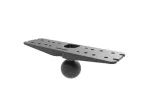 RAM Mounts D-Size tvirtinimo plok&scaron;tė 11 x 3 colių su 2,25 colio rutuliu &ndash; juoda (RAM-D-111BU)